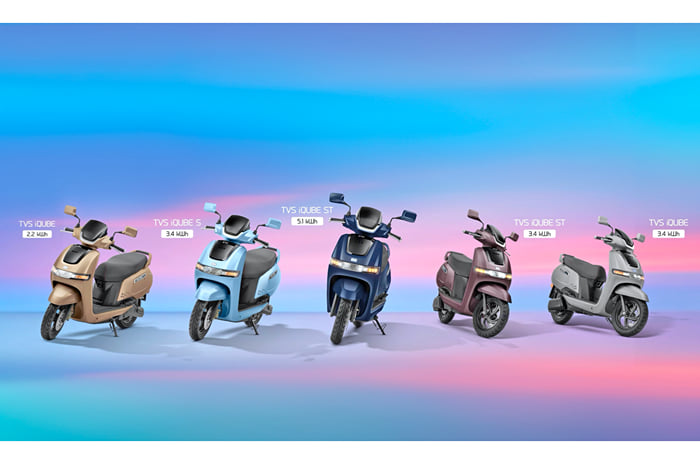 TVS iQube now gets 5 variants, prices start at Rs 94,999 TVS iQube, iQube ST launch, range, charging.